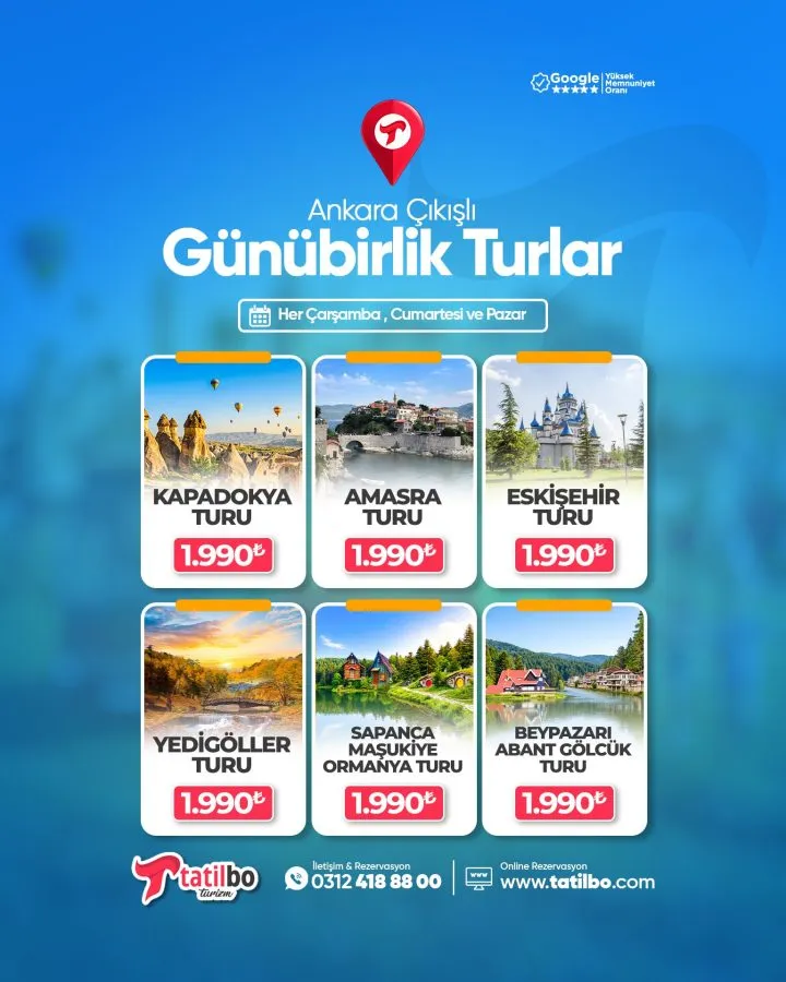 🚌Ankara Çıkışlı Günübirlik Turlar🌸 Her Hafta Çarşamba , Cumartesi Ve Pazar Günleri 💵Kişi Başı 1990₺ 📍Kapadokya turu…