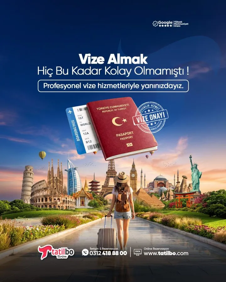 Vize almak hiç bu kadar kolay olmamıştı ❗️ Profesyonel vize hizmetleriyle yanınızdayız Detaylı Bilgi İçin Hemen Biziml…